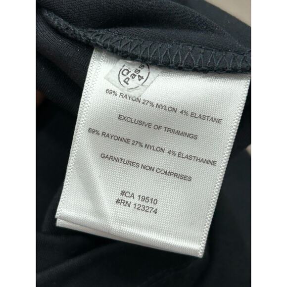 Lole Women's Black Half Zipper V-Neck Babe Robe Shift Dress Size Lg Minimalist - Picture 6 of 10